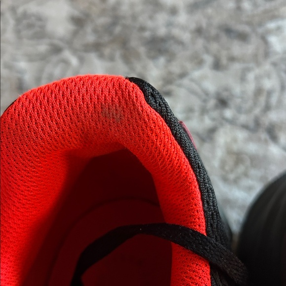 Adidas Men\'s Black and neon orangish athletic  Shoes size 13 gently used main image 7